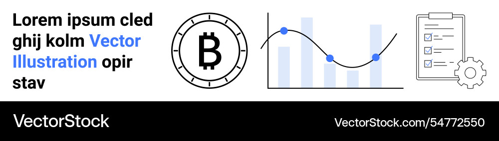Cryptocurrency analytics with graphs bitcoin icon Cryptocurrency analytics with graphs bitcoin icon vector image