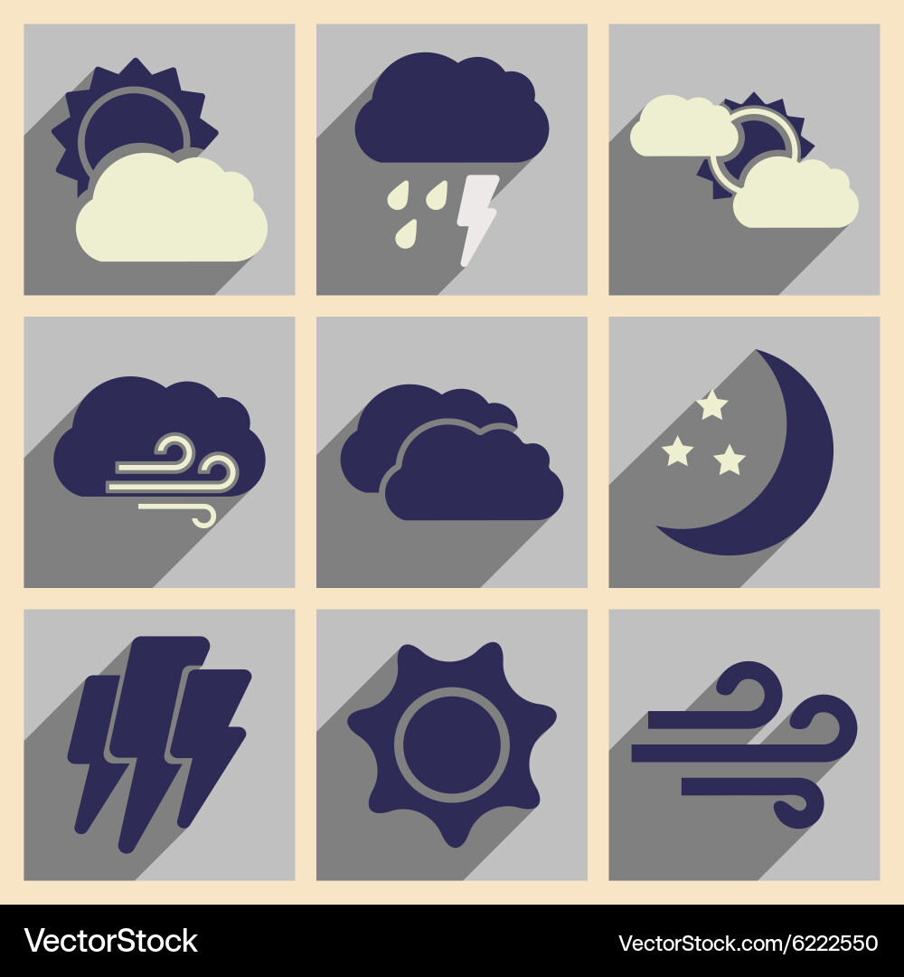 Flat with shadow concept and mobile application vector image