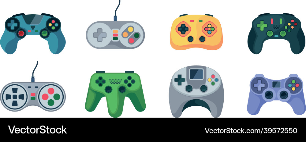 Game Controllers & Pads vector image