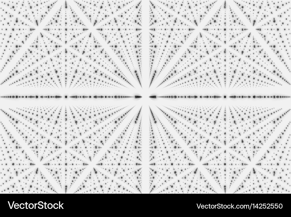 Infinity data matrix visualization vector image