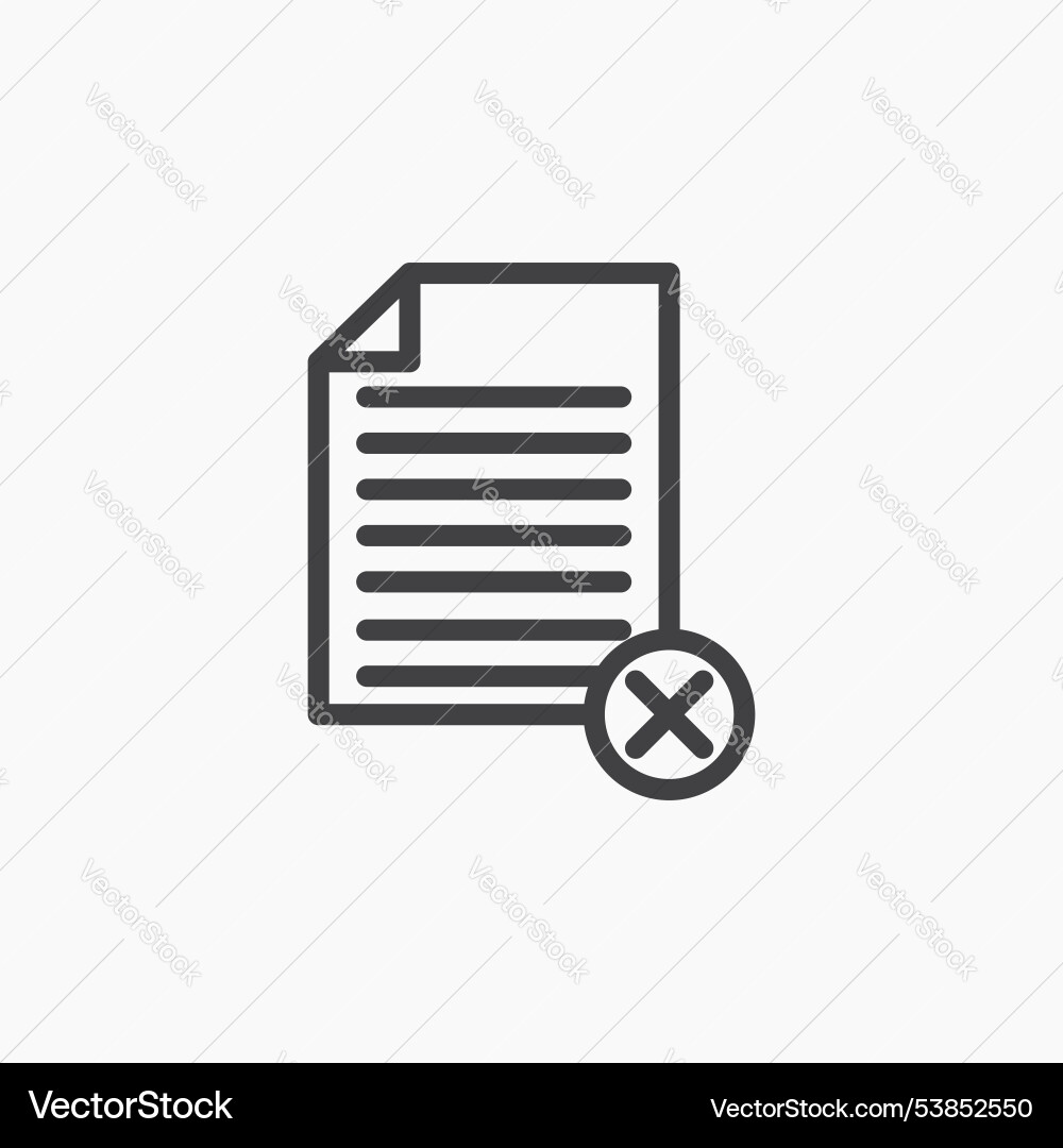 Remove file icon set Remove file icon set vector image