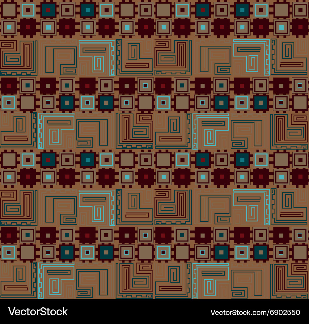 Set of seamless geometric square patterns Vector Image