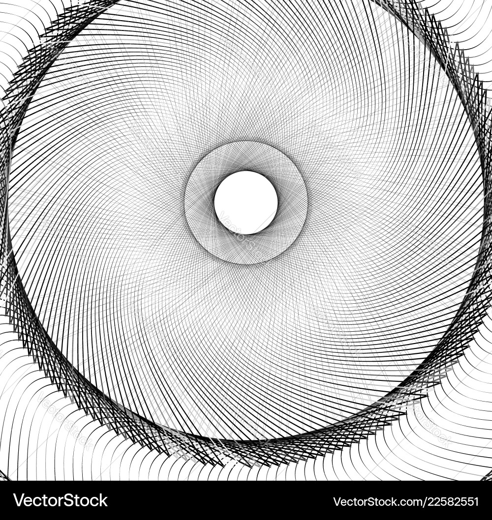 Abstract concentric element with radial lines Abstract concentric element with radial lines vector image