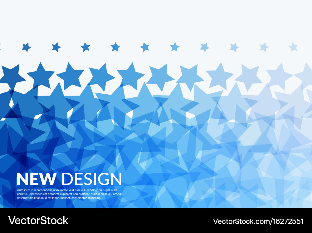 Abstract design elements with stars for fun vector image