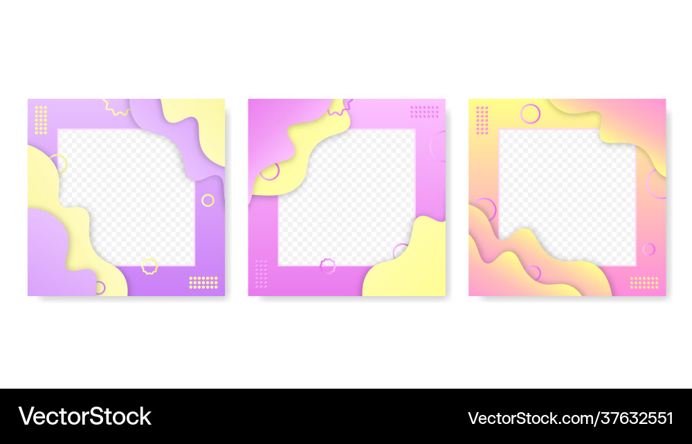 Abstract frames with waves and clouds template Abstract frames with waves and clouds template Vector Image