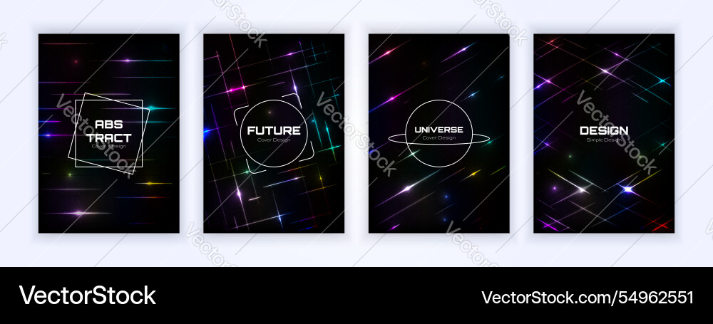 Cover background of glowing lines with sparkling Cover background of glowing lines with sparkling vector image