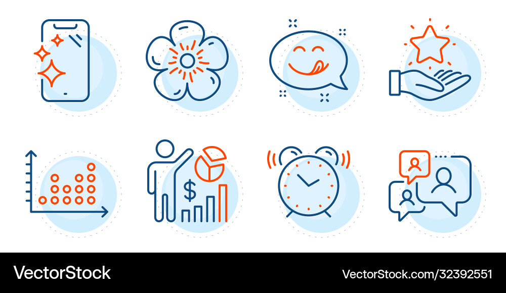 Dot plot loyalty program and smartphone clean Dot plot loyalty program and smartphone clean vector image