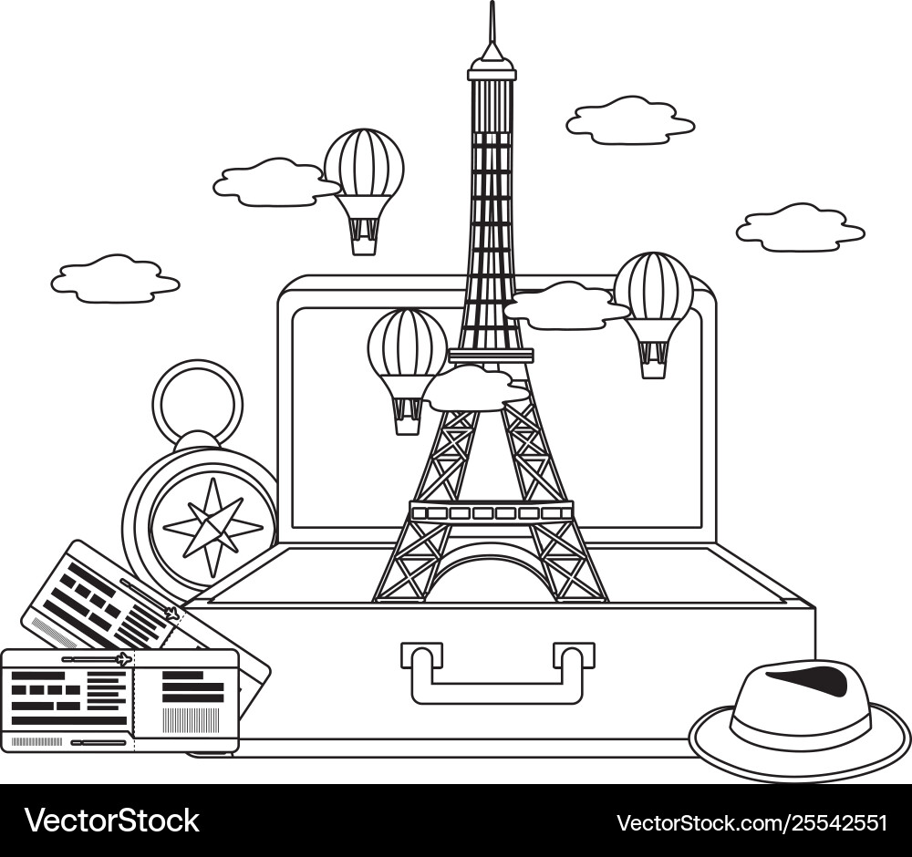 Eiffel tower design Eiffel tower design Vector Image