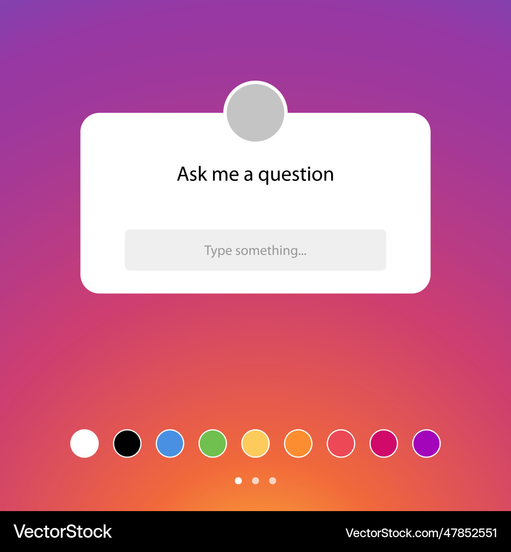 Question media button message concept isolated Question media button message concept isolated vector image