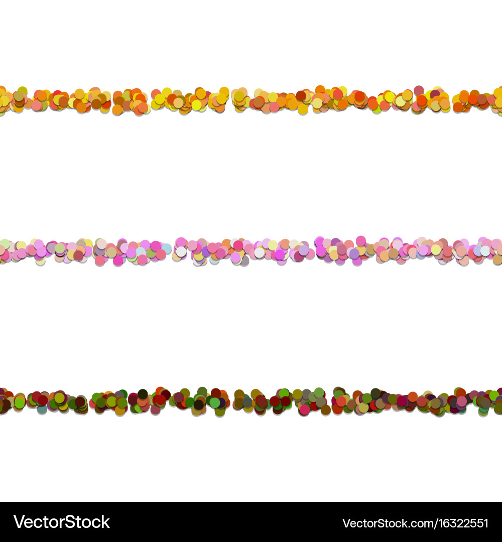 Repeatable dot pattern text dividing line design Vector Image