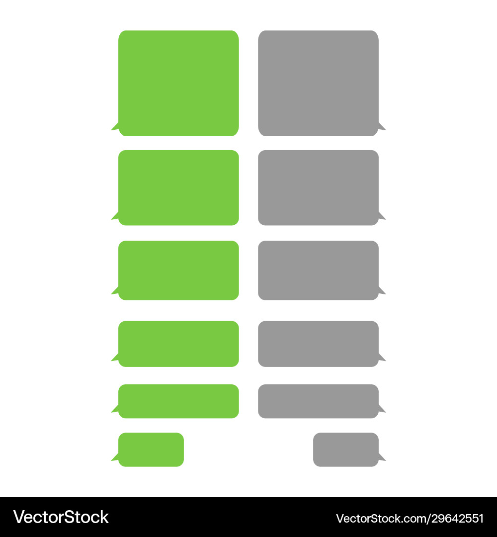 Set message bubbles icons for communication chat Set message bubbles icons for communication chat vector image