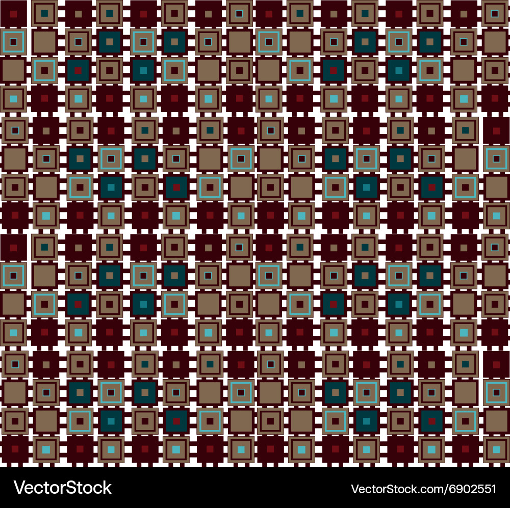 Set of seamless geometric square patterns vector image
