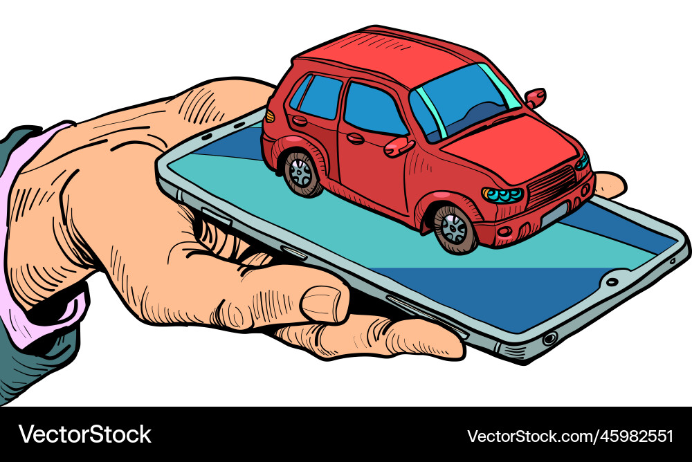 Technologie ist in unseren Händen Smartphone-Steuerung Technologie ist in unseren Händen Smartphone-Steuerung vektorbild