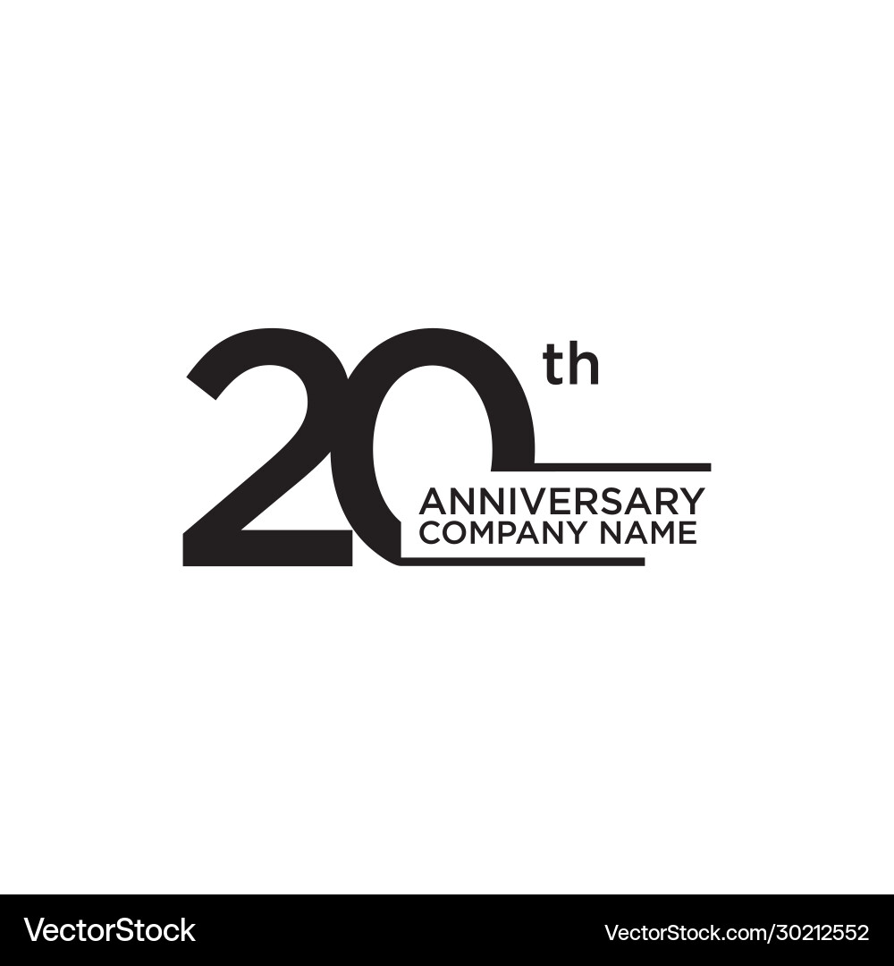 20-jähriges Jubiläum Icon Logo Design Template 20-jähriges Jubiläum Icon Logo Design Template vektorbild