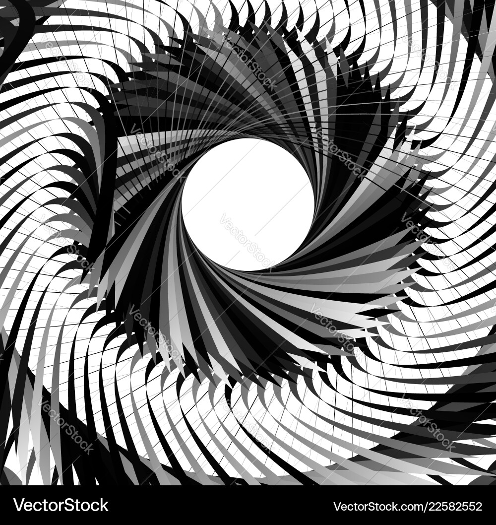 Abstract concentric element with radial lines Abstract concentric element with radial lines vector image