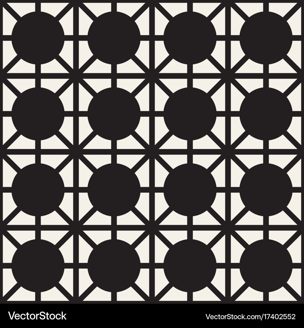 Abstract geometric lines lattice pattern seamless vector image