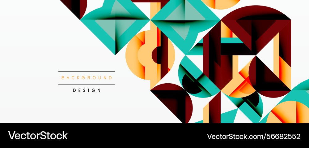 Abstract geometric shapes create dynamic Abstract geometric shapes create dynamic vector image
