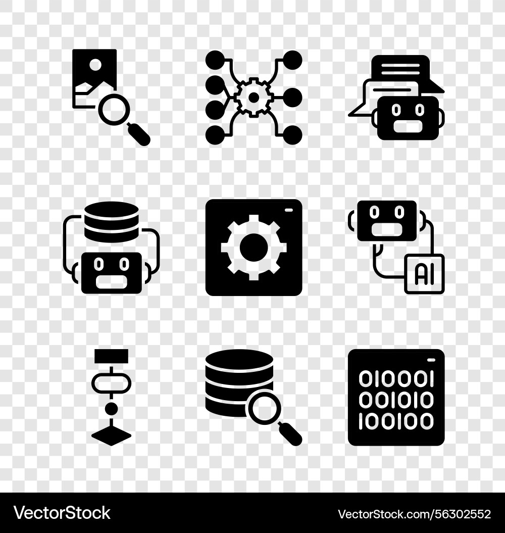 AI Chatbot & Neural Network vector image