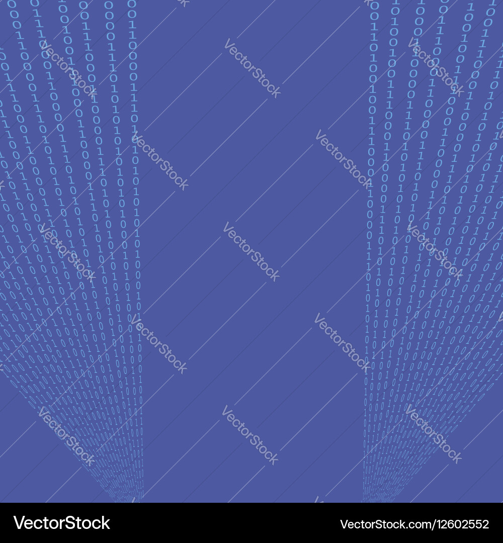 Binary Code Background Vector Image