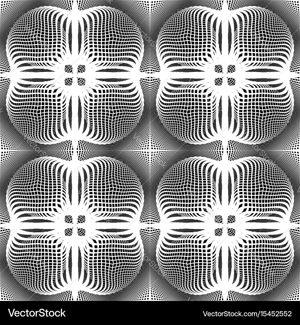 Design seamless monochrome grid pattern vector image