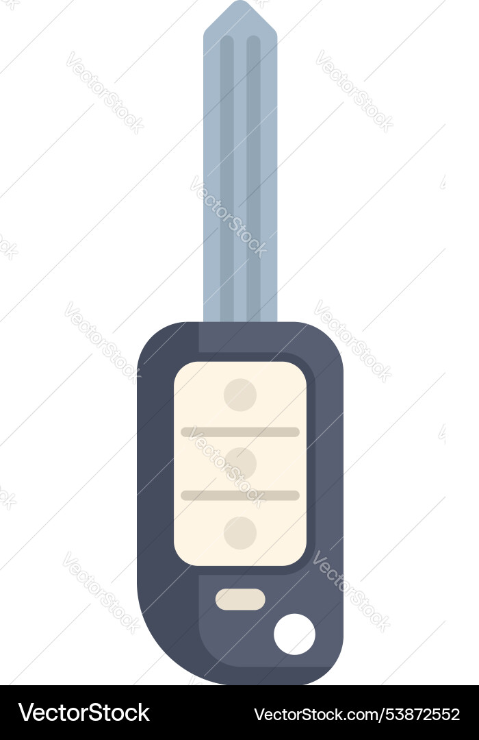 Modern car key with buttons is hanging vertically Modern car key with buttons is hanging vertically Vector Image