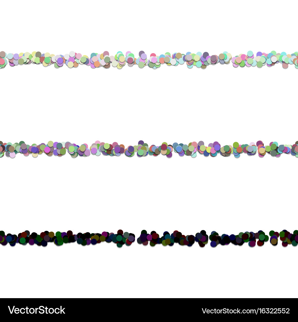 Repeatable random circle pattern text dividing Vector Image