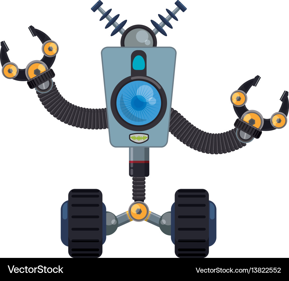 Robot machine technology Vector Image