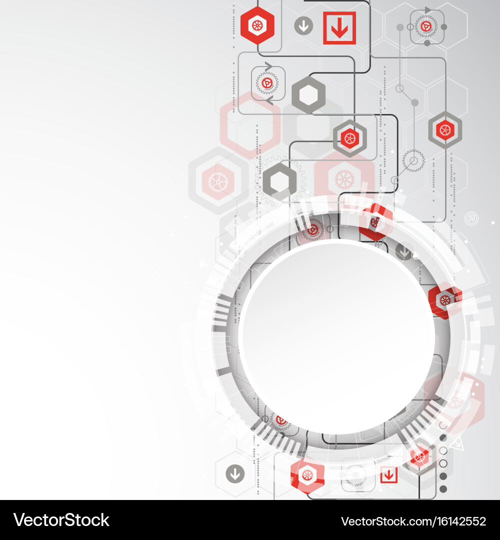 Tech Background - Circuit Pattern vector image