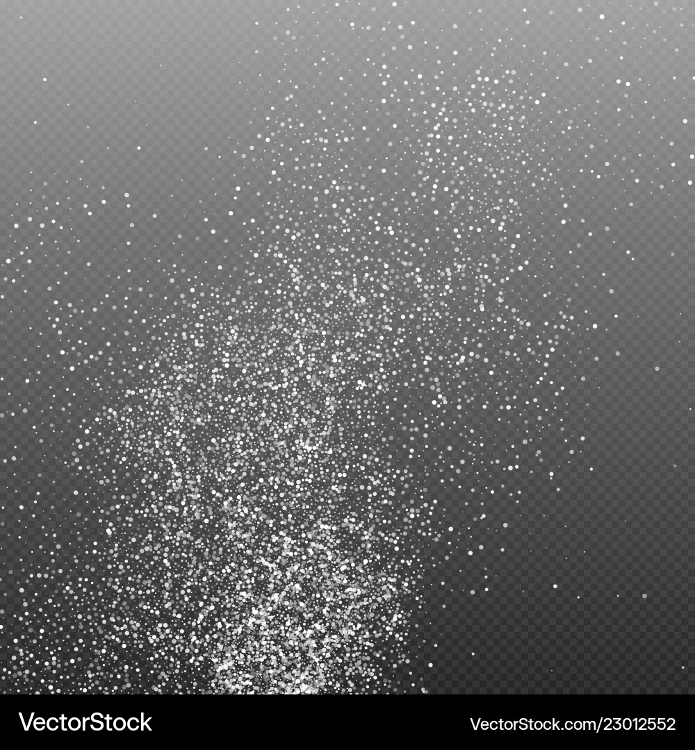 White Particle Snowfall Abstract Vector Image