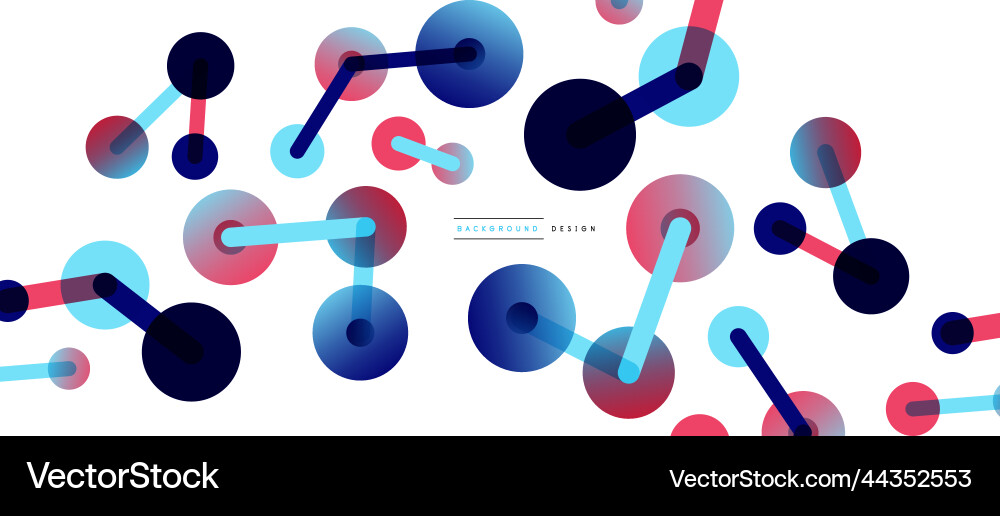 Abstract background round dots connected by lines Abstract background round dots connected by lines Vector Image