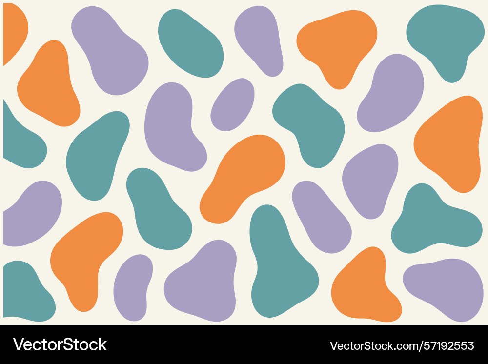 Abstract organic shapes pattern background design Abstract organic shapes pattern background design vector image