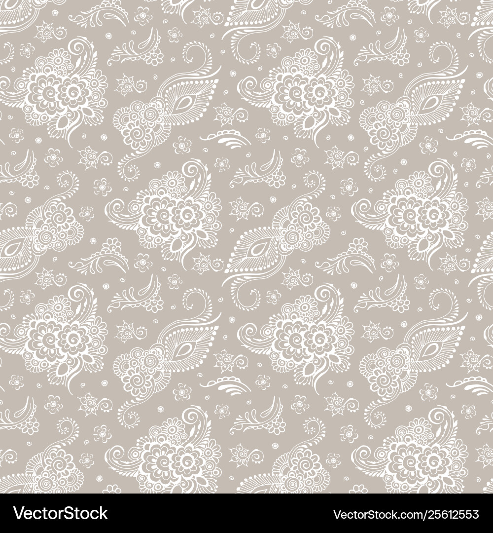 Beige background with patterns vector image