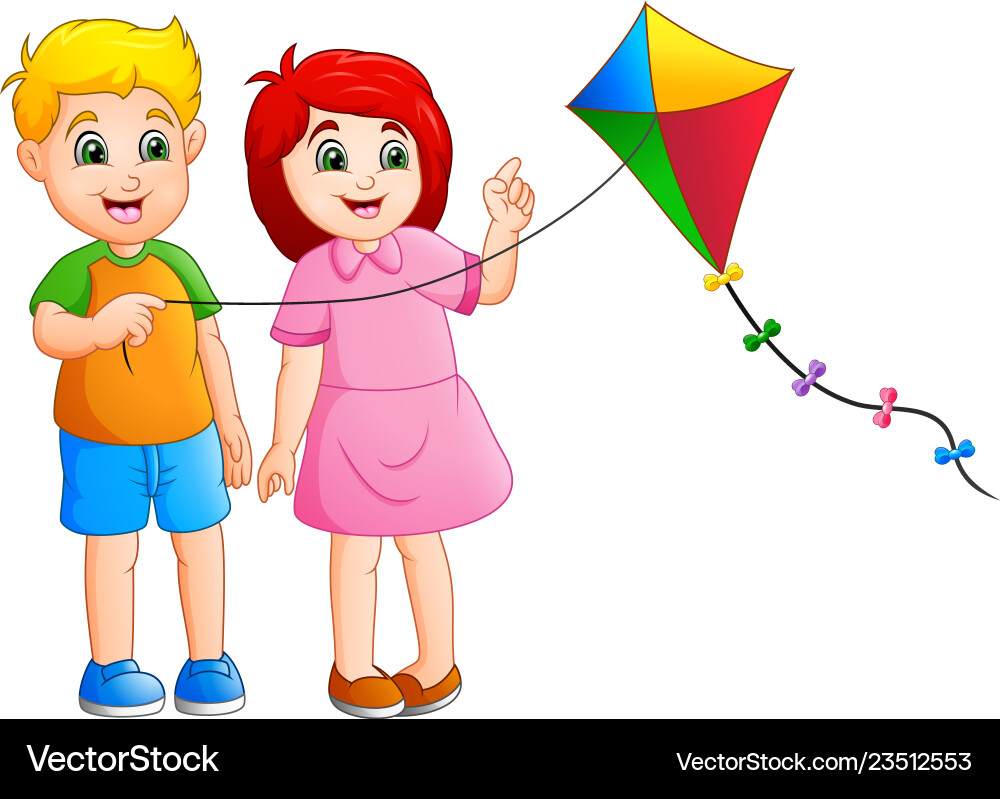 Cartoon Kinder spielen Kits Cartoon Kinder spielen Kits vektorbild