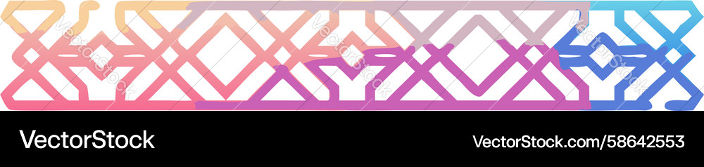 Dynamic Geometric Gradient Border Vector Image