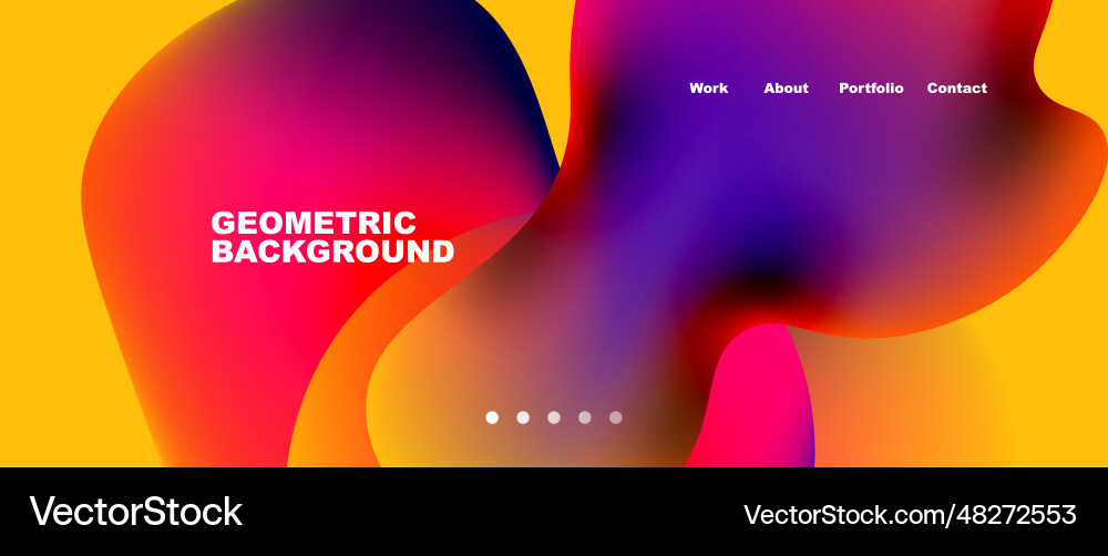 Flowing gradient colors and round elements Flowing gradient colors and round elements vector image