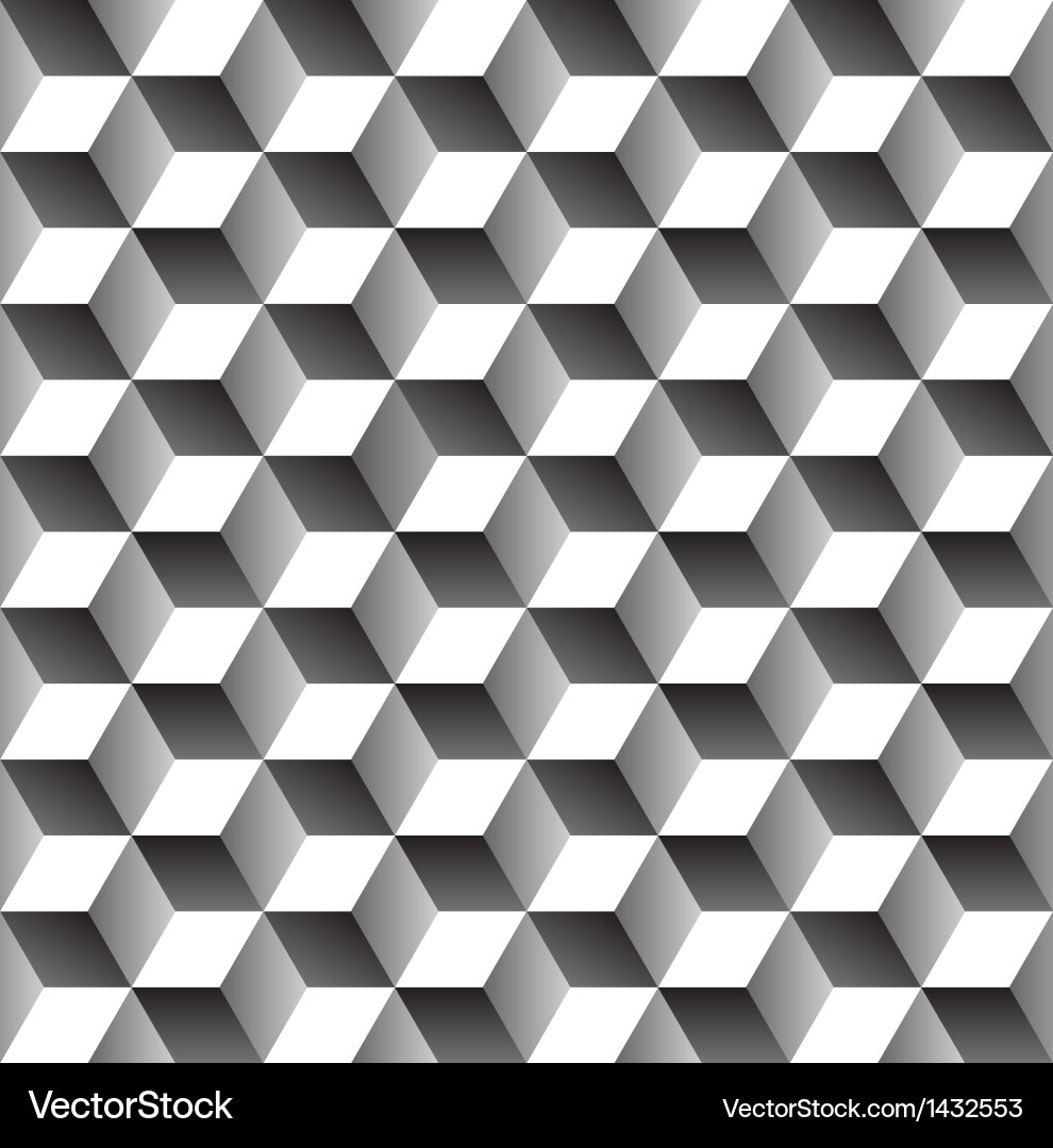 Geometric Cube Pattern Vector Image