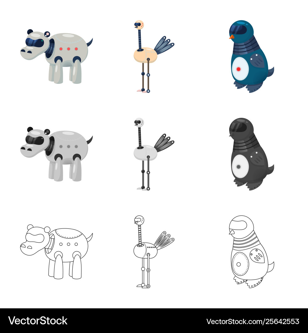 Isolated object toy and science icon set Vector Image