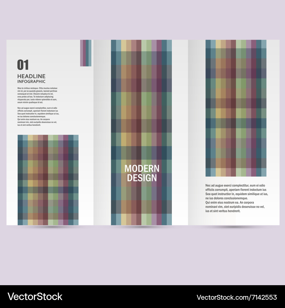 Pattern line abstract design in a4 modern vector image