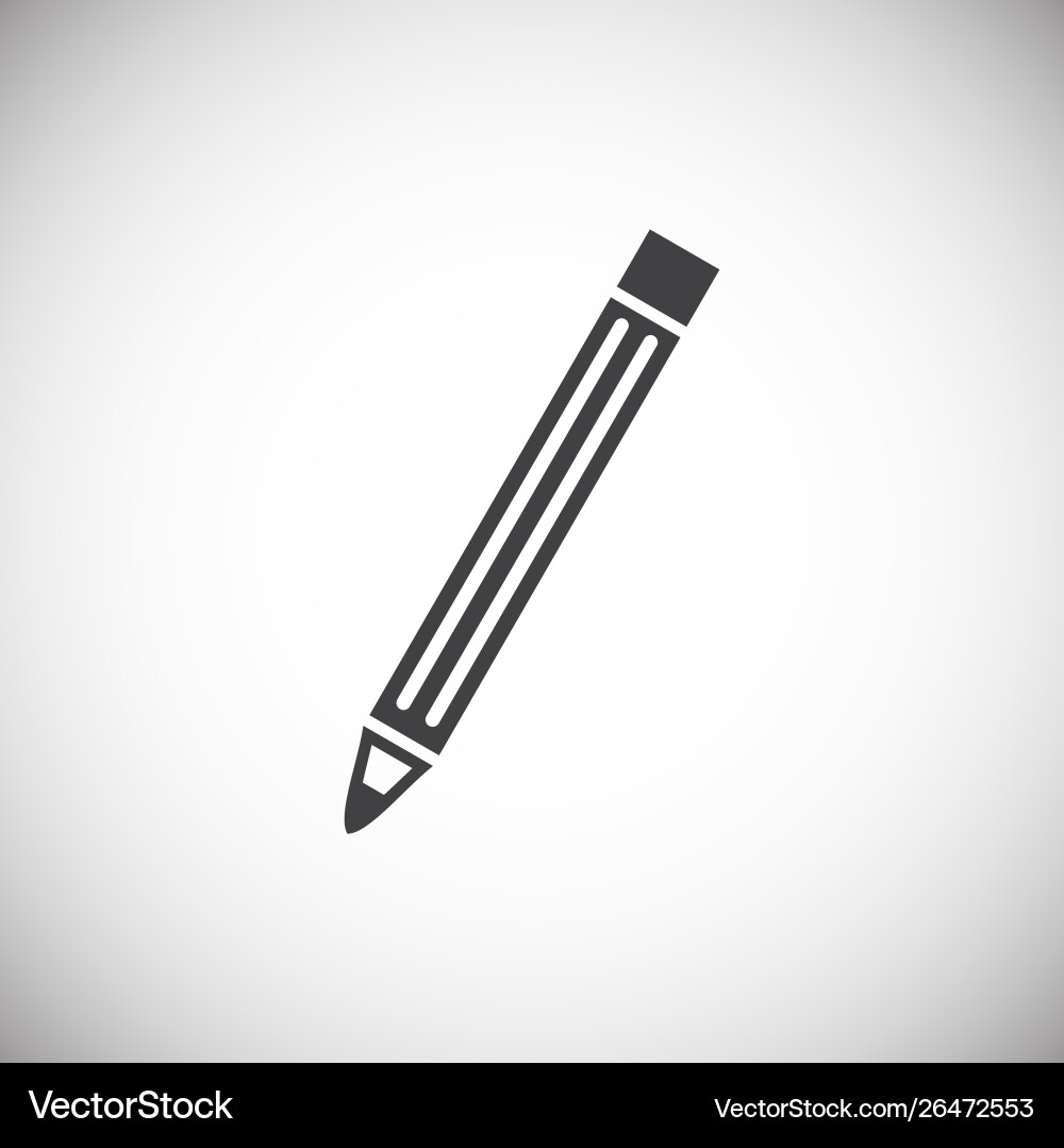 Pen icon on background for graphic and web design Vector Image