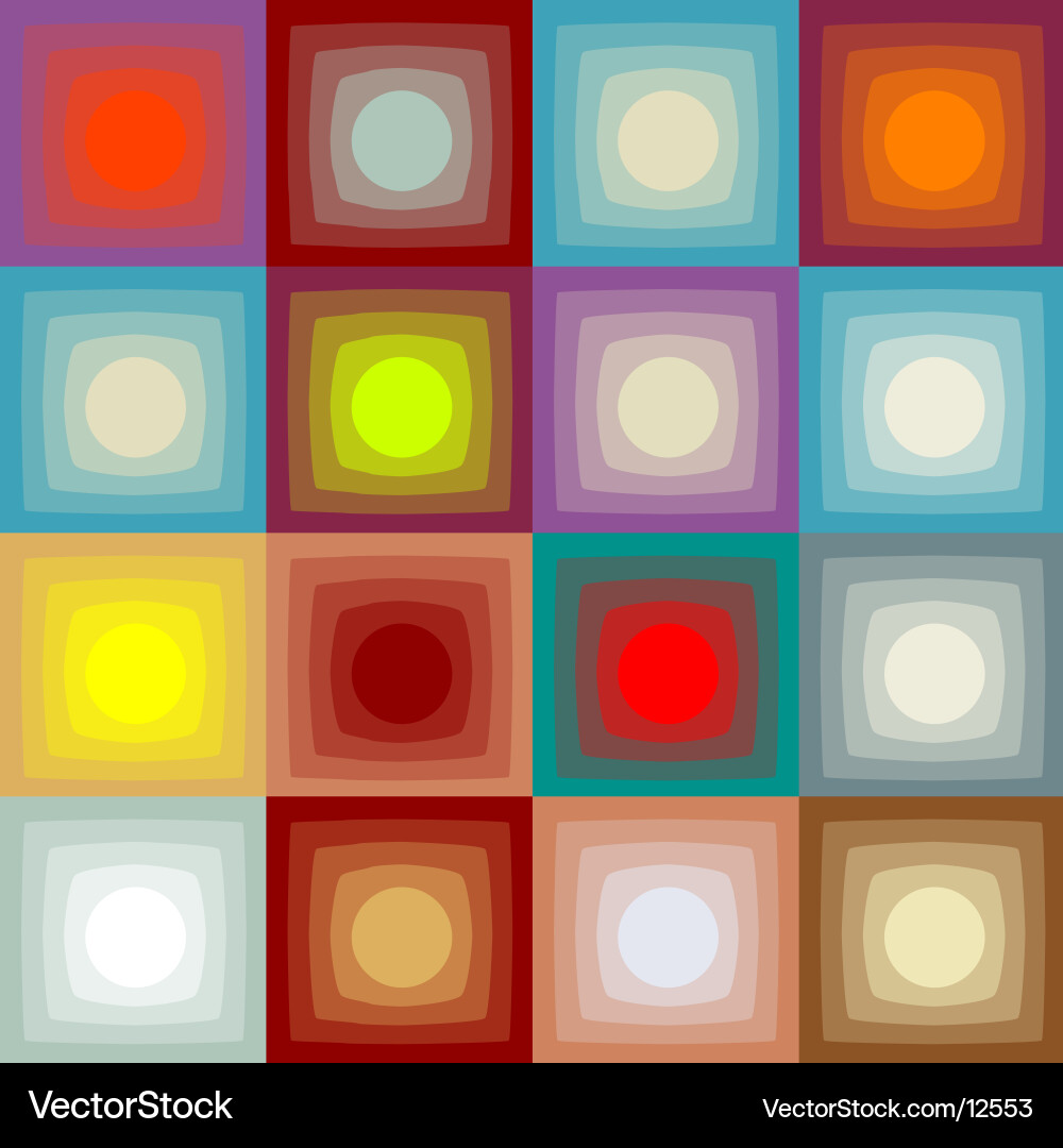 Retro Square Pattern vector image
