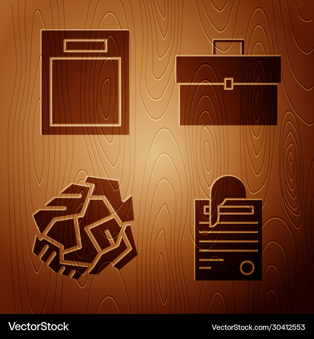 Set file document and paper clip empty form Set file document and paper clip empty form vector image