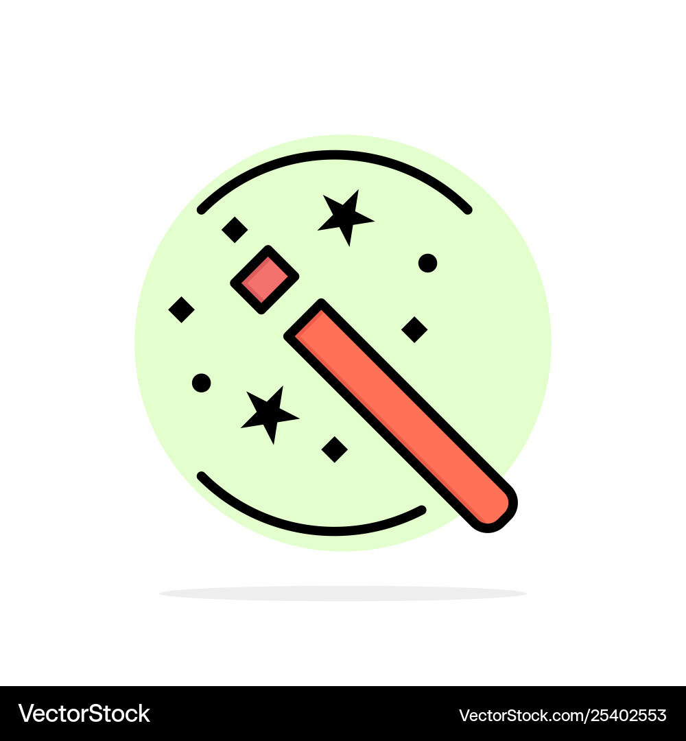 Tricks solution magic stick abstract circle Vector Image