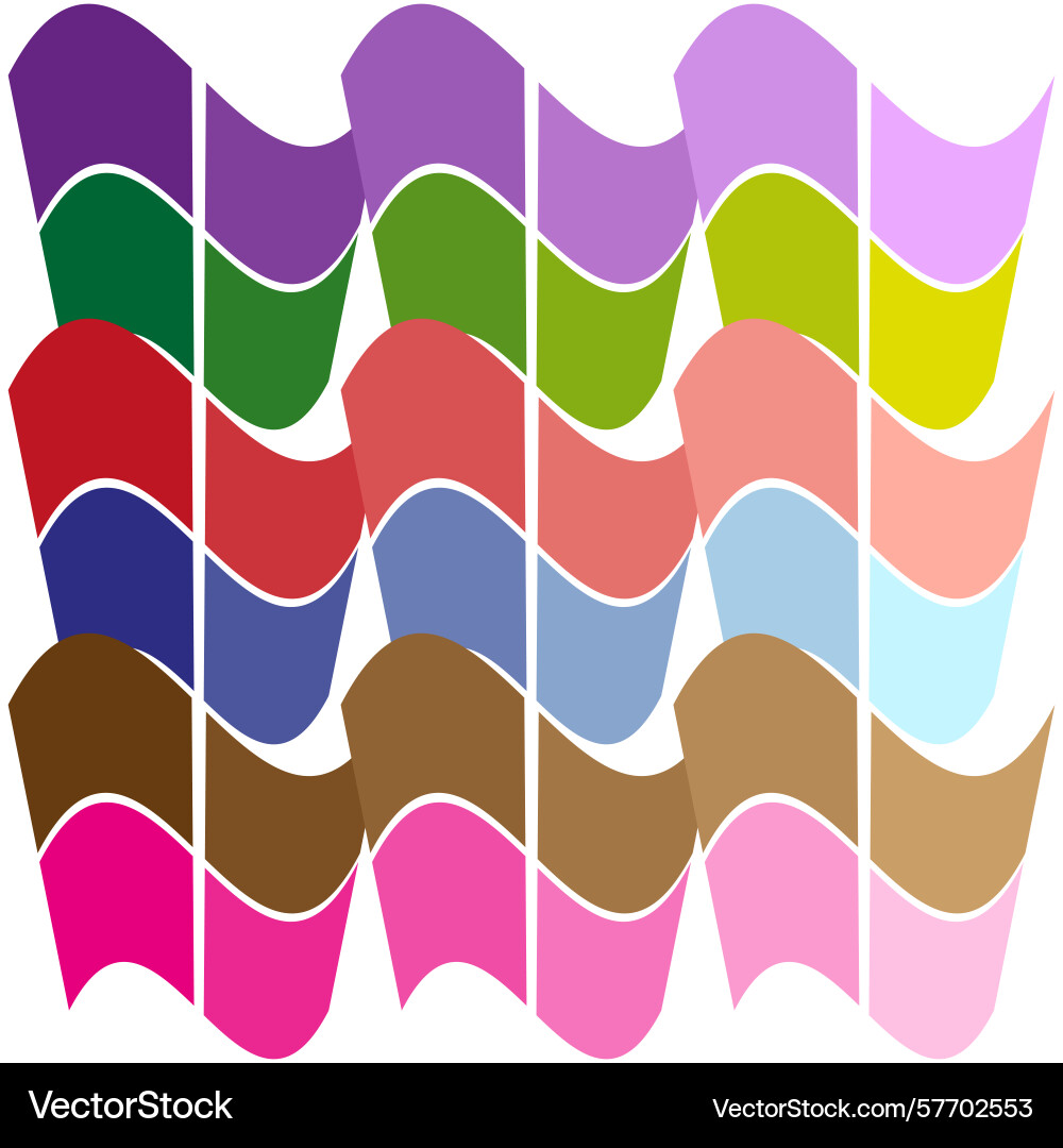 Wavy stripe pattern colorful fluid shapes dynamic Wavy stripe pattern colorful fluid shapes dynamic vector image