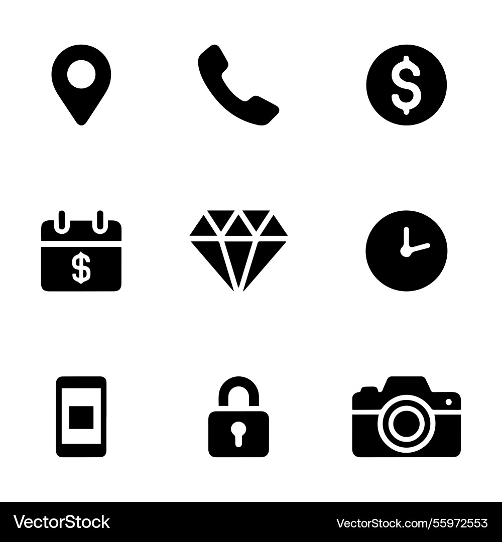 Web icons set for technology and communication Web icons set for technology and communication Vector Image