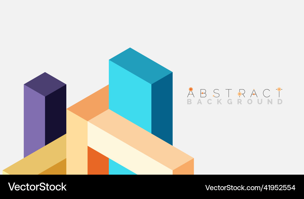 Abstract background 3d cubes cubic elements Abstract background 3d cubes cubic elements vector image