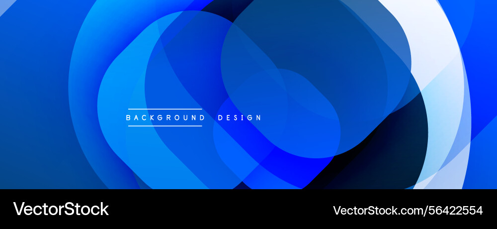 Abstract blue design overlapping circles create Abstract blue design overlapping circles create Vector Image