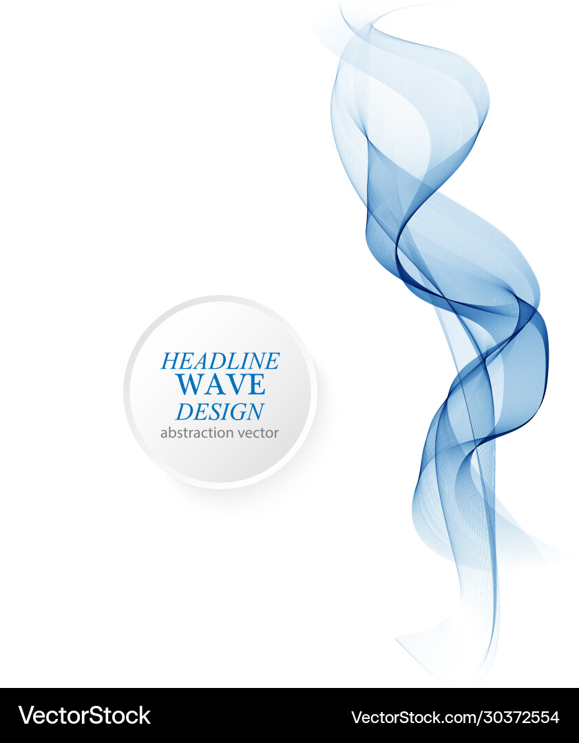 Abstract smooth color wave curve flow blue Abstract smooth color wave curve flow blue vector image
