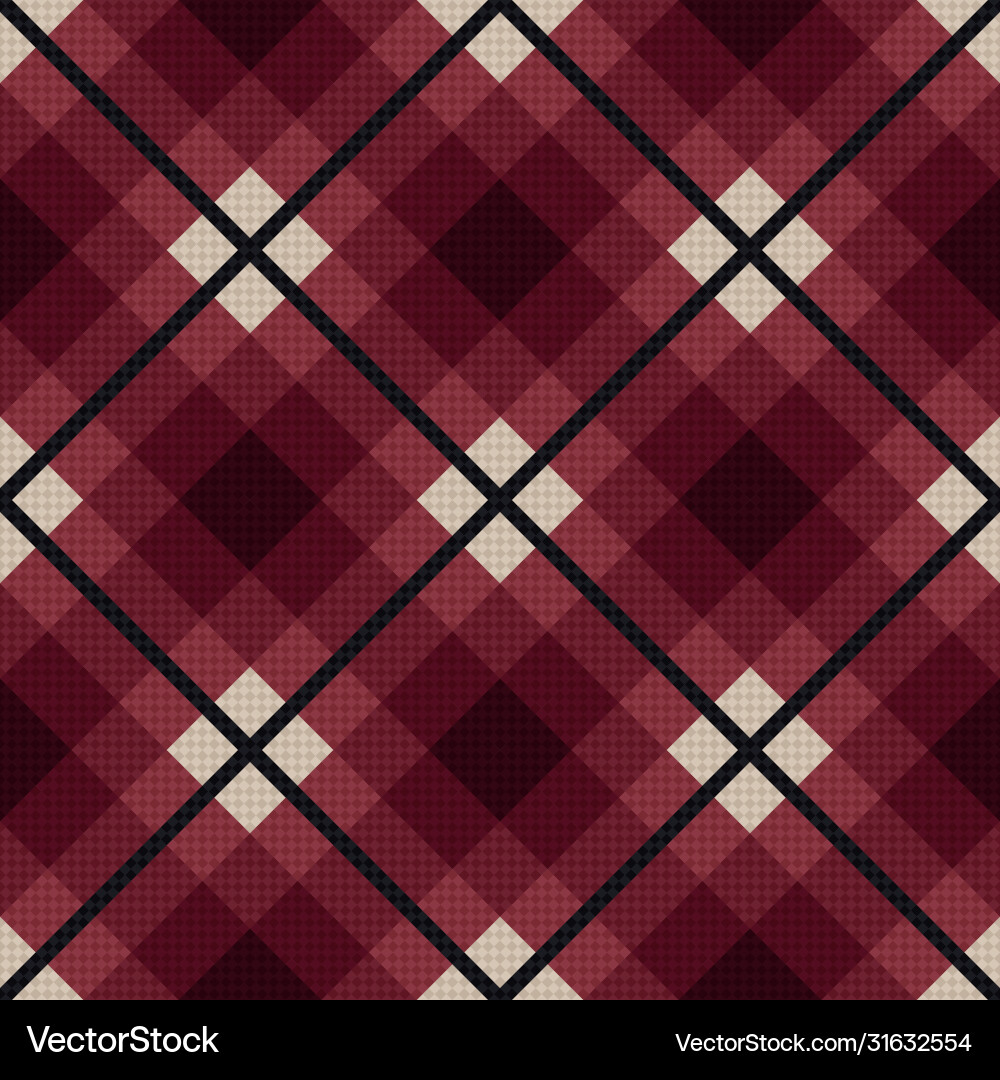 Diagonal seamless fabric pattern in red and gray Diagonal seamless fabric pattern in red and gray Vector Image