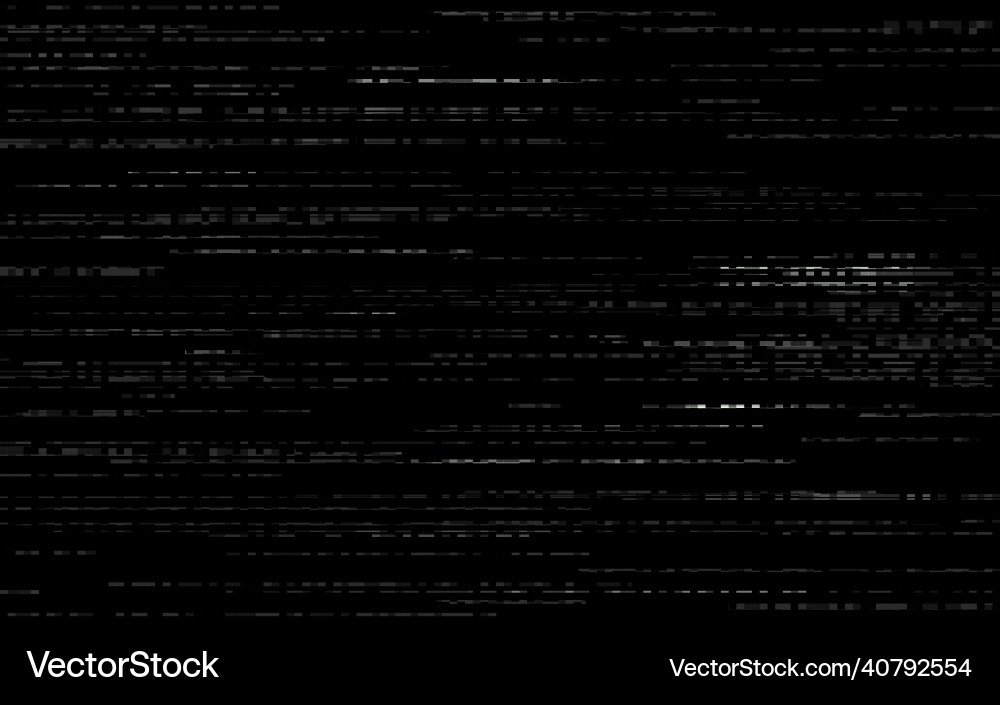 Glitch abstract background video noise effect Vector Image