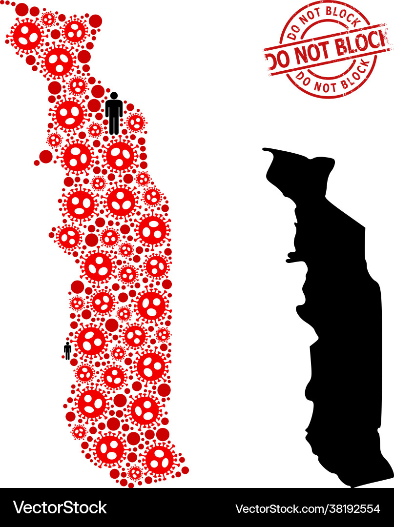Grunged do not block badge and population Grunged do not block badge and population Vector Image
